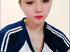 Cute asian tiny cam girl masturbation show