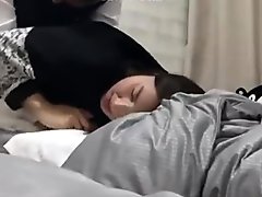 Young girl show respect for old man - massage and fuck